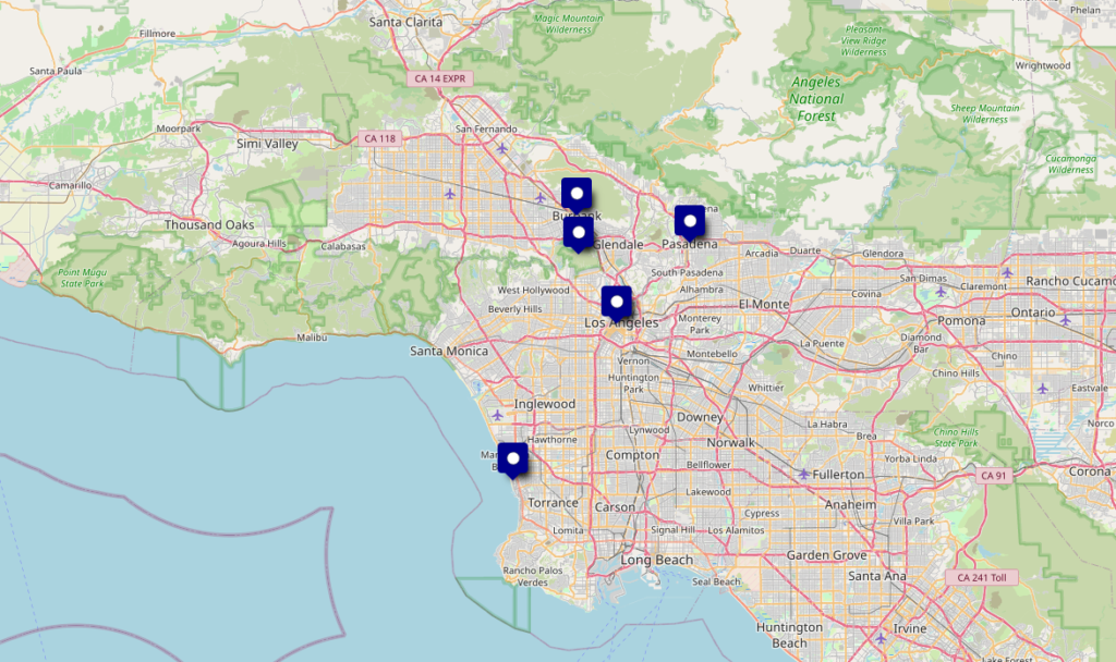 los angeles map lalaland los angeles map lalaland