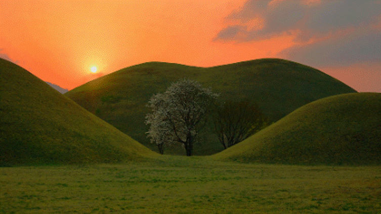 parc des tumuli (daereungwon) à gyeongju