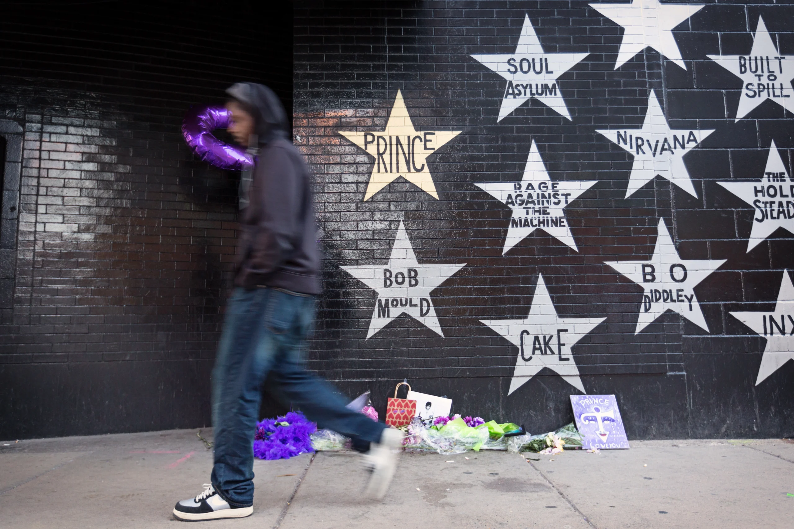 L’étoile de Prince sur la façade de First Avenue à Minneapolis