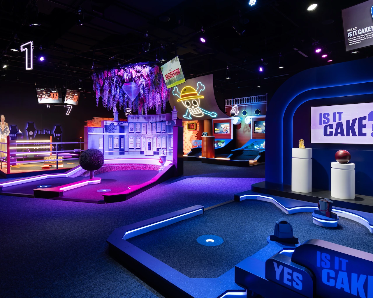 Netflix House Parcours de mini-golf Top9 aux décors Netflix à Netflix House Philadelphie