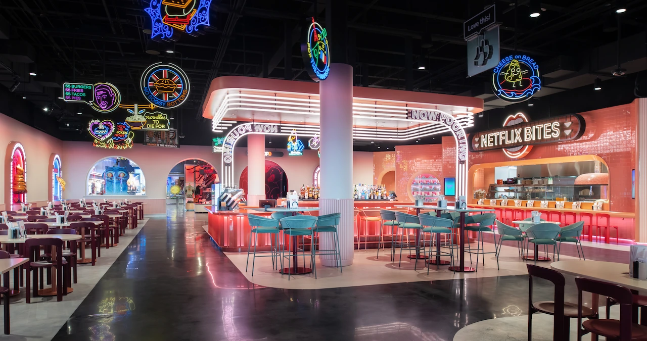 Netflix House Salle du restaurant Netflix Bites à Netflix House