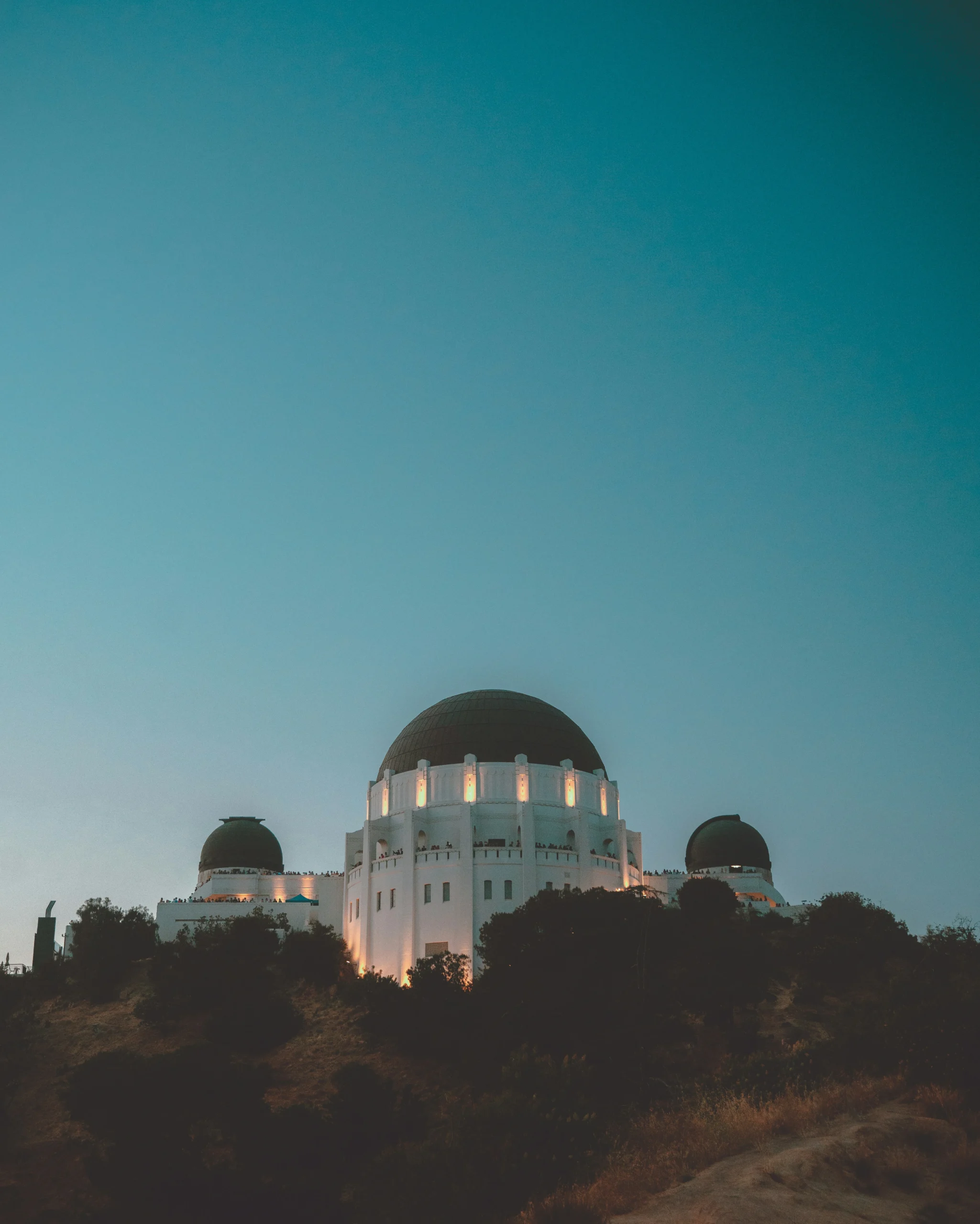 Le Griffith Observatory au crépuscule, Los Angeles