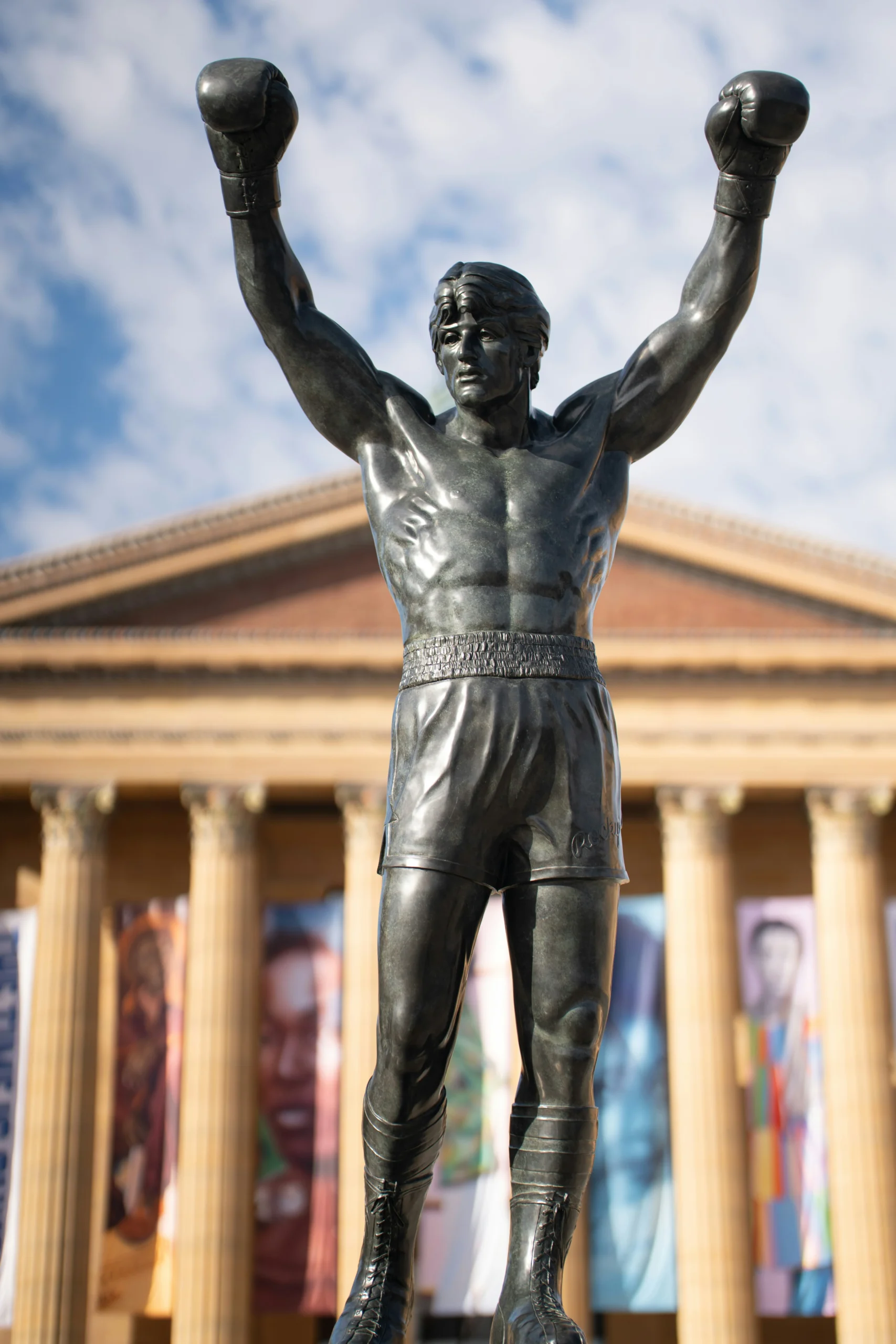 La statue de Rocky devant le Philadelphia Art Museum