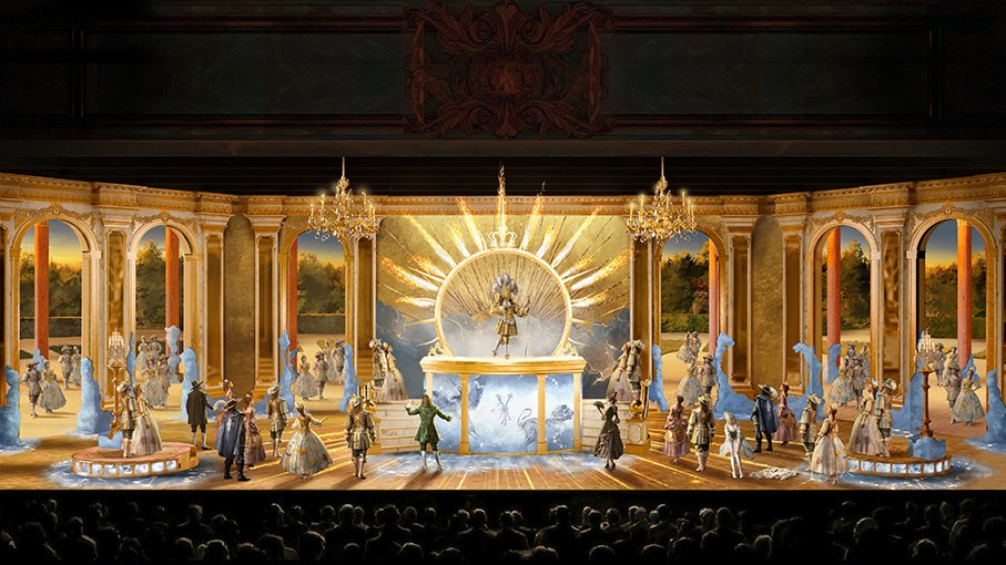 Concept art du spectacle Le Rêve de Louis XIV, nouveauté 2027 du Puy du Fou